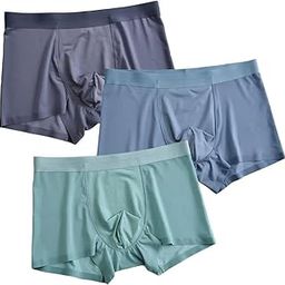 Men's Ice Silk Soft Boxer Shorts | Pack of 3 | Ultra-Light Nylon Blend Innerwear | Breathable & Quick Dry | Regular Fit, Size L & XL for All-Day Comfort-image-36