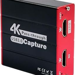 Treaslin HDMI Capture Card USB, 4K Input and Transition Recording, 1080P60fps Recording and Streaming for PS5, PS4, Switch, WiiU, to Xbox OBS, Twitch, YouTube Windows, Mac, HD Loop Out without Delay-11