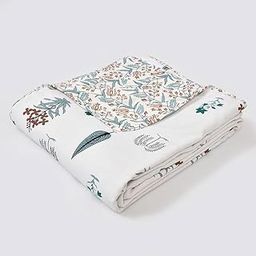 FRAYZO 100% Cotton Reversible Ac Dohar Single Bed Size| AC Blanket |Dohar|Quilt|Summer Dohar | Soft Light-Weight Bed Blanket (Design 1, Single Bed - 85x55 Inch) (Queen, Design 37)-image-36