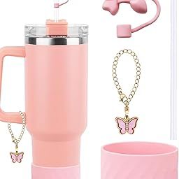 4 PCS for Stanley Cup Accessories, Straw Cover, Straw Stopper, for Stanley Cup 4 Accessories Set Including Straw Cap+Pendant+Cup Holder+Straw, Cup Accessories for Home, Outdoor, Excluding Cups-10