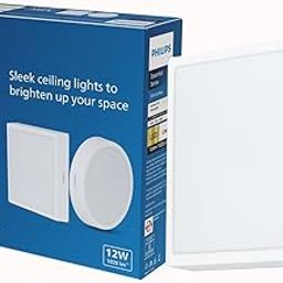PHILIPS 12 Watt Square Slim Surface Ceiling Light | LED Downlighter for Both Normal & False Ceiling | Colour : Cool Day Light, Pack of 1-picture-3