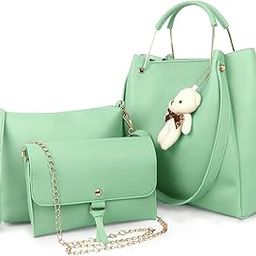 Beautiful Office handbags for Girls and Women Set of 3-image-90
