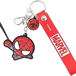 marvel Spiderman Red & Black Keychain-picture-0