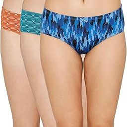 Anti Microbial Low Rise Full Coverage Hipster Panty (Pack of 3) - Assorted-image-33