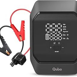 Qubo Smart 2-in-1 Battery Jump Starter & Tyre Inflator 160 PSI 8000 mAh | Power Bank for Mobile Phones | Emergency Start | Pre-Set Pressure |-1