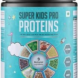 Super Kids Pro Proteins | Natural Protein Supplement for Kids (2-13yrs) | Whey, Pea, Rice & Soy Blend | Cow Colostrum Enriched | No Sugar, Flavored with Raw Cocoa | 300gm-image-23