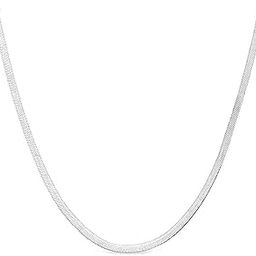 Snake Chain 18 Inch Gold Silver Plated Flat Necklace for Men and Women-picture-11