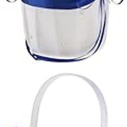 ATORSE 2Pcs Satin Wedding Flower Girl Basket Double Heart Rhinestone Decor Royal-image-1