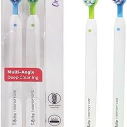 ArtSpark Tooth Brush Set - Set of 2 Pcs Toothbrush for Men & Women, Multi Angle Deep Cleaning Bristles for Sensitive Teeth, Toothbrush Soft Bristles Manual Tooth Brush for Adults - Multicolor-image-78