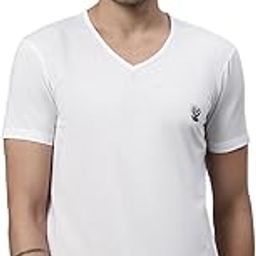 Men V Neck Cotton Solid Regular Fit T-Shirt-V_Anthraa_01-P-image-18