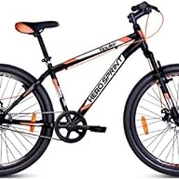 Hero Cycles Sprint Howler 29T Mountain Bike , 19 In Steel Frame With Double Disc Brake , Single Speed Cycle For Men , Multicolor, Rigid, ?19 Inches-17