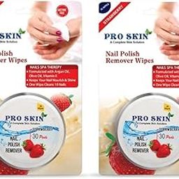 PROSKIN Nail Polish Remover Wipes | Nail Paint Remover Tissue | Round Pads | Formulated with Argan Oil, Olive Oil, Vitamin E | One Wipe Cleans 10 Nails (Strawberry, 60 Pads) (Pack of 2)-image-7