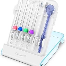 Oralphi Replacement Tips for Waterpik, Water Flosser Replacement Heads Parts for Waterpik Oral Irrigator (6 Tips Different & Storage Case Bundle)-2