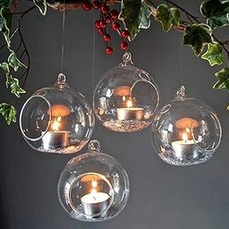 Craftfry Glass Wall Hanging Planter & Tea Light Candle Holder – Illuminate Your Space with Elegant Charm for Home Decor, Parties, Weddings, and Festive Gifting (Pack of 4)-image-50