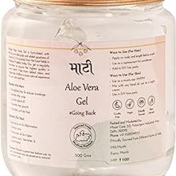 Maati Aloevera Gel For Face 500 gm | Pure Organic Aloe Vera Gel For Skin | Hair Gel For Man and Women | Hydrates, Soothes, Heals & Nourishes Naturally | 99.2% Aloe Pulp-image-59