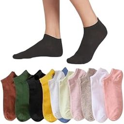 Breathable Invisible No Show Low Cut Women's Comfort Ankle Length Socks (Free Size) Pack of 5-image-93