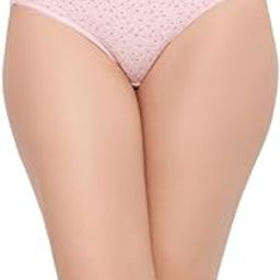 Women's Cotton Spandex Low Waist Outer Elastic Bikini Panty in Pink-image-38
