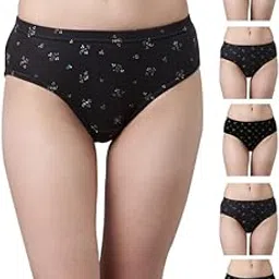 dixcy slimz Cotton Mid Waist Full Coverage Hipsters Panties for Women | Colors and Prints May Vary-picture-3