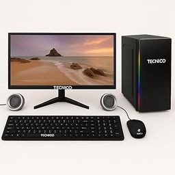 TECNICO Desktop Computer Set, Core i5 2400, 16GB RAM, 256GB SSD, 20-inch Monitor, RGB Tower, Keyboard, Mouse, Speakers-15