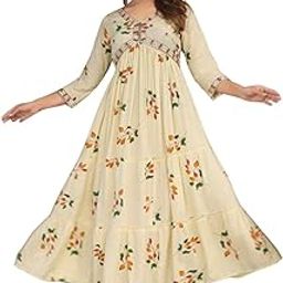 Women's Rayon Elegant Gown Soft Flowing and Comfortable Dress for Nightwear Loungewear or Special Occasions-picture-43