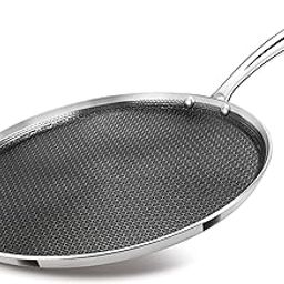 MILTON Pro cook Triply Hexa Tech Induction Stainless Steel Tawa,30 cm,Silver,Honeycomb Non-Stick Structure,SturdyHandle,Food Grade,Flame & Hot Plate Safe,Metal Spoon Friendly,3 Years Warranty-19