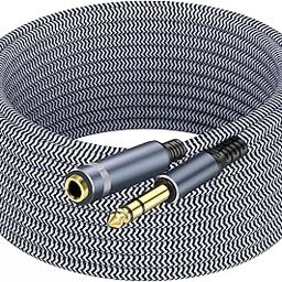 1/4 inch Extension Cable 50ft, 1/4" inch Male to Female Stereo Headphone Guitar Extension Cable, Quarter inch Headphone Extension Cable-image-67