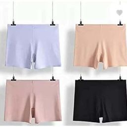 Women's Boyshort High Waist Boxers Seamless Stretchy Full Coverage Underwear for Ladies Pack of Multicolored-image-15