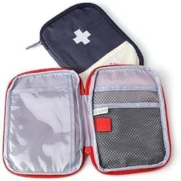 Mini Medical First Aid Kit Pouch Empty Bag Emergency Medicine Storage Organizer Bag for Home, Office, Outdoor Travel Car-image-17