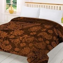 DHAN LAXMI Enterprises Luxurious Very Warm Floral Embossed Super Soft Warm Blanket Single Bed AC Balnket for Winter Size - King Bed Design_349-image-85
