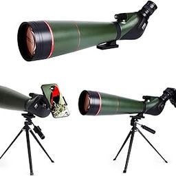 Hiniso Spotting Scope 25-75x100 HD with Tripod, Phone Adapter & Carry Bag | 100mm Wide-Aperture Objective Lens, BAK4 Prism | Waterproof Telescope for Bird Watching, Stargazing & Target Shooting-image-71