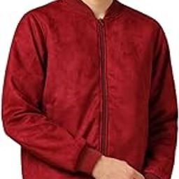 Men Regular Fit Suede Fabric Full Sleeves Solid Jackets-image-2
