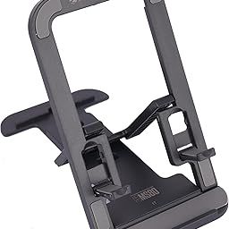 ZEBRONICS MS80 Mobile Holder with Adjustable Height, 10°- 50° Multiangle Adjustment, Foldable Design, Anti Skid Base, Matte Finish, Lightweight and 4 Adjustable Levels (Black)-15