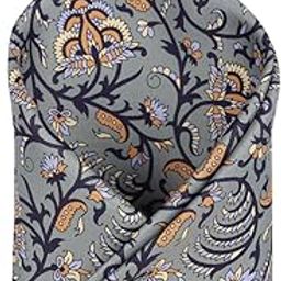 Men Grey Print Party Pocket Square-image-122
