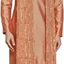 kisah Men Lilac Solid Kurta Churidar Set with Dupatta | Mens Traditional Festive Wear-picture-2