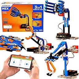 Avishkaar MEX Robotic ARM 3-in-1 DIY Robotics & AI Science Kit, Robot Toys for Aged 8,9,10,11,12, Building and Construction Set with 150+ Parts, DIY STEM Learning Gift for Boys & Girls, Made in India-4