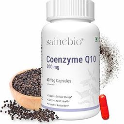 Sainebio Coenzyme Q10 200 mg – High Absorption CoQ10 Supplement – Natural Energy Support – Heart & Cellular Health – 60 Capsules - Pack Of 1-image-22