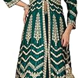 Women's Green Chinon Stitched Top With Stitched Bottom Full Sleeve Embellished Choli with Jacket (Lehenga Choli With Jacket) (MEY-1196)-27