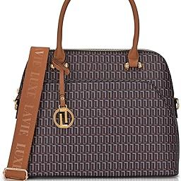 Women's Mono Valle 25 Medium Monogram Print Satchel Handbag for Women | Satchel Bag for Work | Ladies purse | Stylish Shoulder Bag | Ladies Gift-image-50