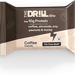 The Drill Bite Coffee Cocoa | Pack of 6 |10g Protein Bar | Muscle Gain & Energy | No Added Sugar | Clean Ingredients | No Preservatives-image-30
