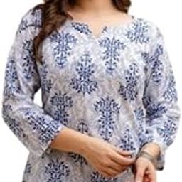 Women's Short Kurti in TOP Black Rayon Cotton Blend | Ladies Ethnic Tunic | Office-image-89