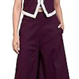 Solid Viscose Lycra Waistcoat & Pants Indo Western Set for Women's|V-Neck Regular Fit Cord Set|Ladies Party Ethnic Collection Stylish Fusion Wear-image-97