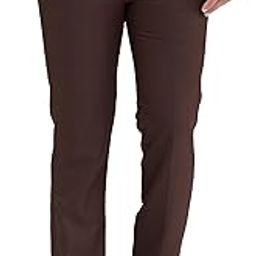 Men's Slim Fit Mid Rise Super Checks Pattern Polyester Blend Flat Front Formal Trouser-picture-1