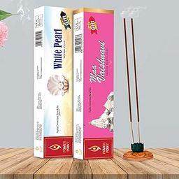 POWERPOINT Agarbatti White Pearl and Maa Vaishnavi Incense Sticks, Premium Fragrance, Pack of 2-image-92