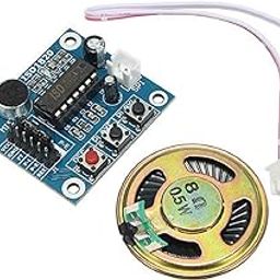 ISD1820 Voice Recording Module with Sound Playback, 0.5W Speaker, Circuit Board-76