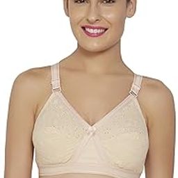 Anika Beige Colour Non Padded Comfortable, Skin Friendly Regular Women Cotton Bra with Elastic Strap - Pack of 1-image-36