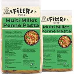 FittR Bites Multi Millet Penne Pasta | No Maida | Healthy | Pack of 2, 360 Gms-image-59