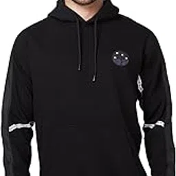 spykar Hooded Full Sleeve Black Sweatshirt for Men-picture-21