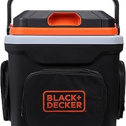 BLACK+DECKER BDC24L 24 Litre Thermoelectric Pre-Cool Portable Automotive Car Beverage Cooler & Warmer, Used To Store Beverages, 1 Year Warranty, ORANGE & BLACK-17