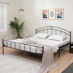 Amazon Brand - Solimo Senna Metal Regular King Bed-(Glossy Finish_Black)-image-14