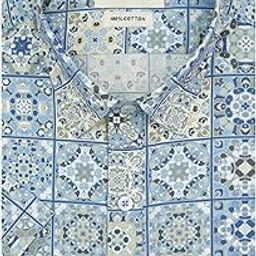 100% Cotton Printed Half Sleeves Regular Fit Formal Shirt for Men-image-79